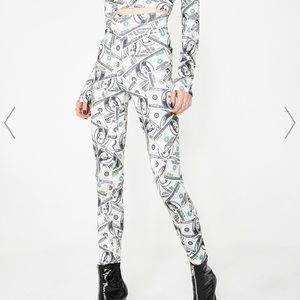 “Dolls kill” PAPER GANGSTA MONEY LEGGINGS
